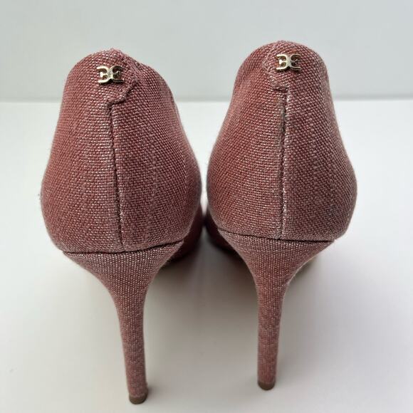 Sam Edelman Hazel Pointed Toe Pumps in Terracotta Rose - Picture 5 of 10